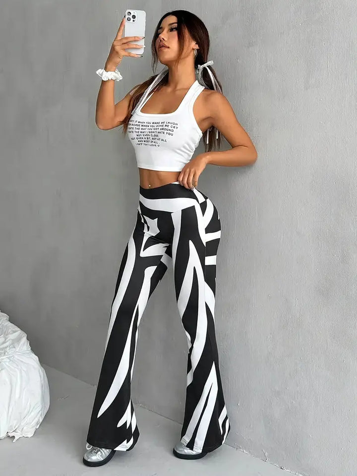 Figurschmeichelnde High-Waist-Stretchhose für Damen Mivona