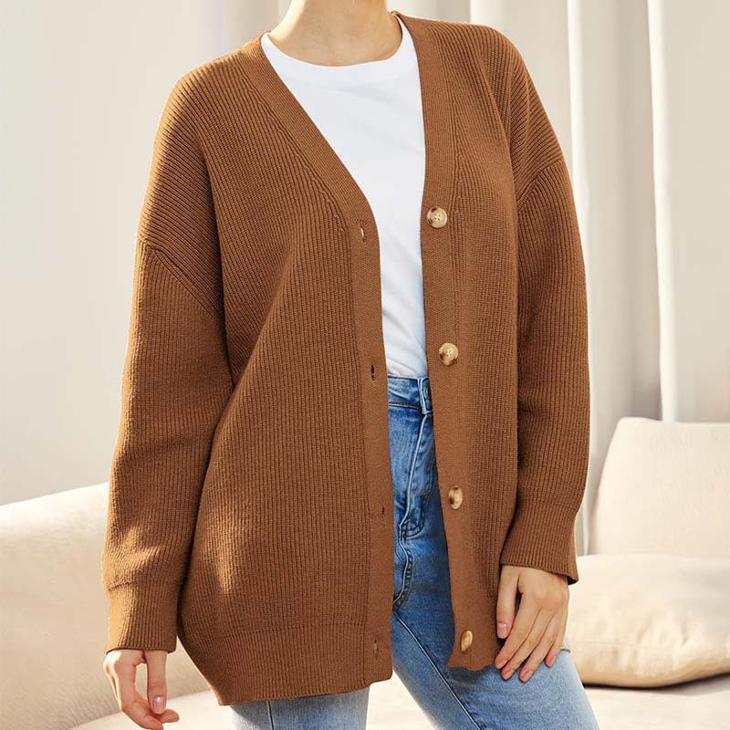 Klassische Offene Strickjacke Für Gemütliches Layering Für Frauen Mivona