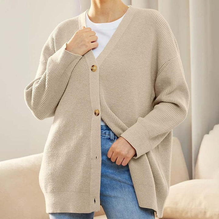 Klassische Offene Strickjacke Für Gemütliches Layering Für Frauen Mivona