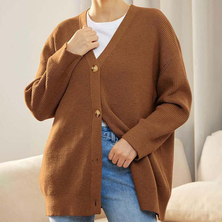 Klassische Offene Strickjacke Für Gemütliches Layering Für Frauen Mivona