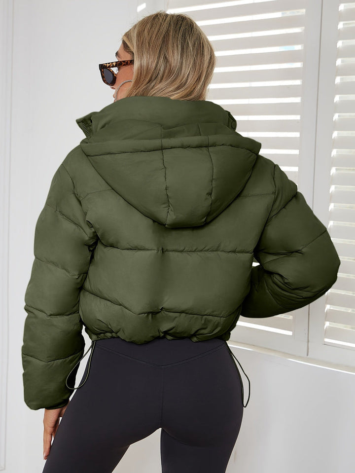 Steppjacke mit Kordelzug und isolierendem Futter für Frauen Mivona