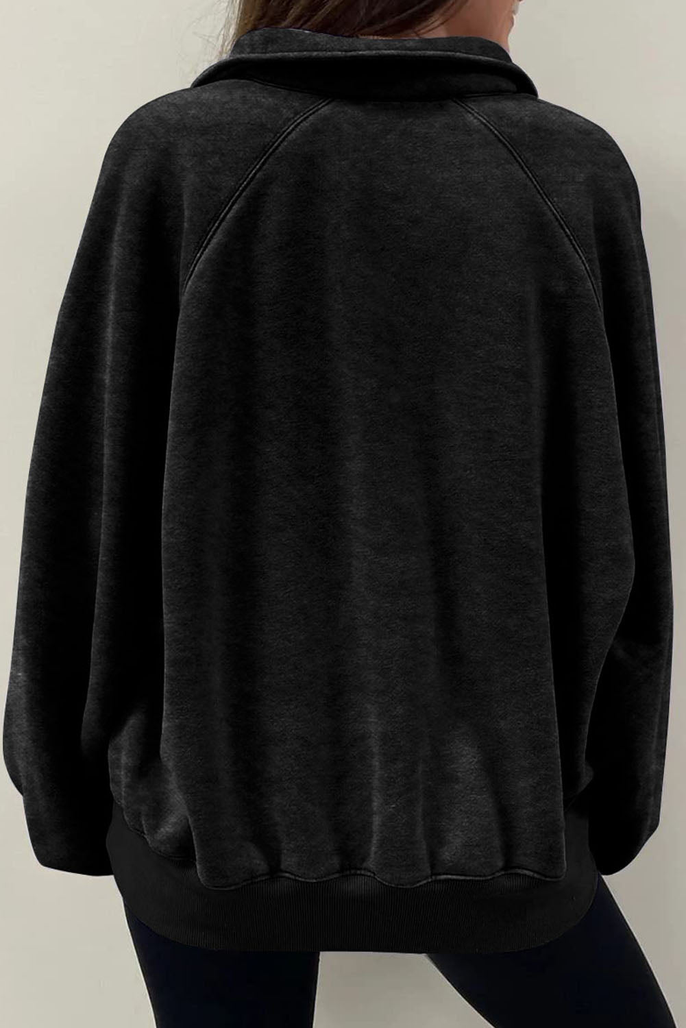 Oversized-Sweatshirt mit Druckknöpfen Für Frauen Mivona
