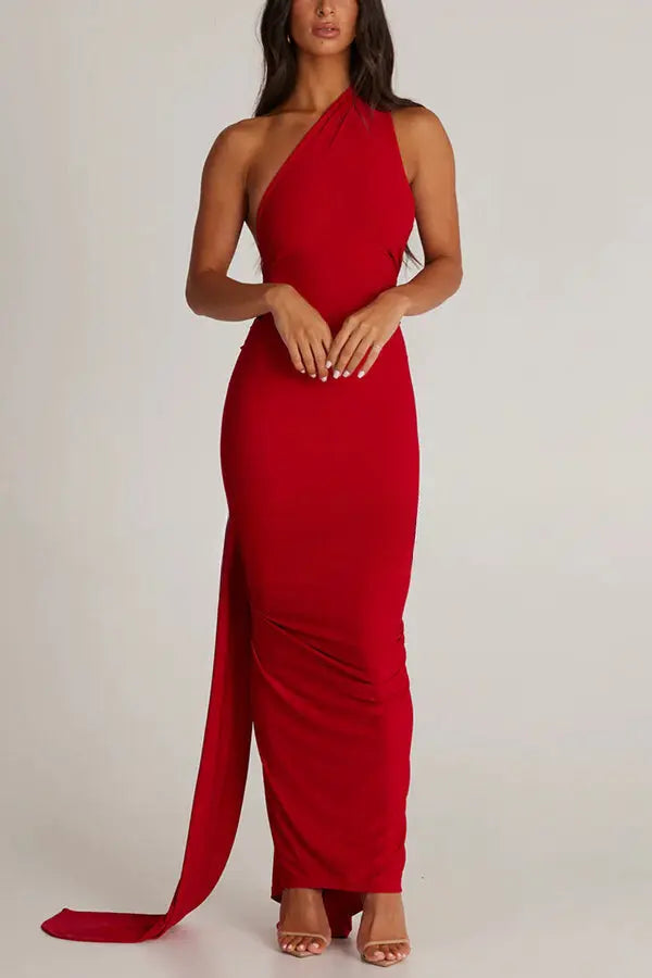 Serenity rückenfreies Maxikleid mit elegantem Fall für Damen Mivona