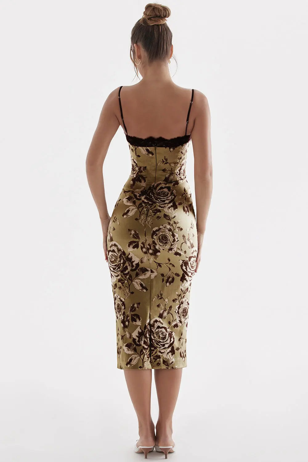 Midikleid mit Blumenmuster und müheloser Eleganz für Frauen Mivona