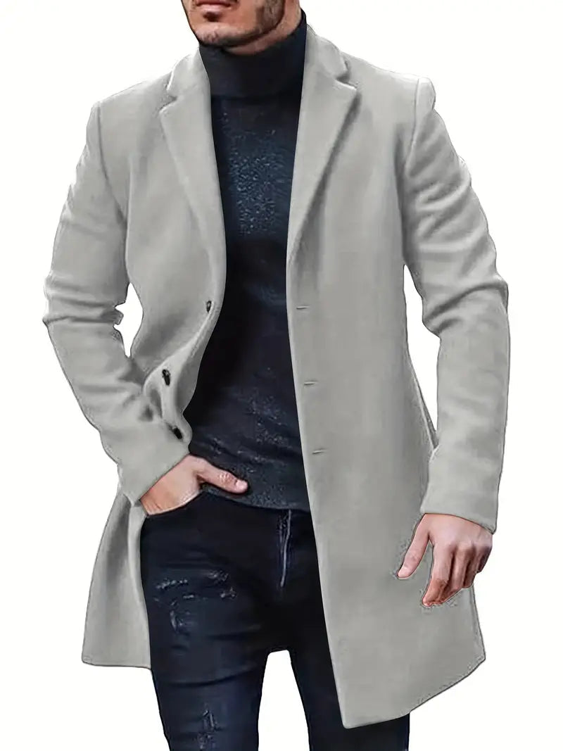 Einreihiger Trenchcoat für Herren Mivona