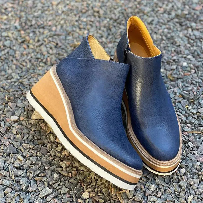 Stilvolle Plateau-Stiefeletten Für Frauen Mivona