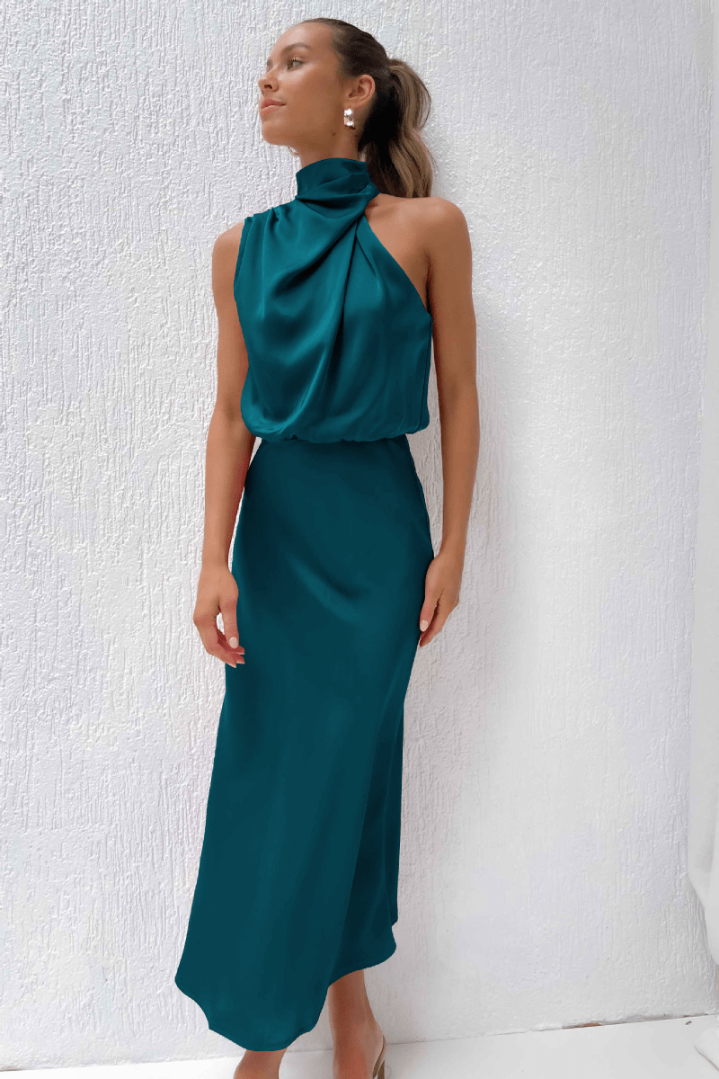 Elegantes One Shoulder Satin Minikleid mit verfeinertem Charme für Damen Mivona