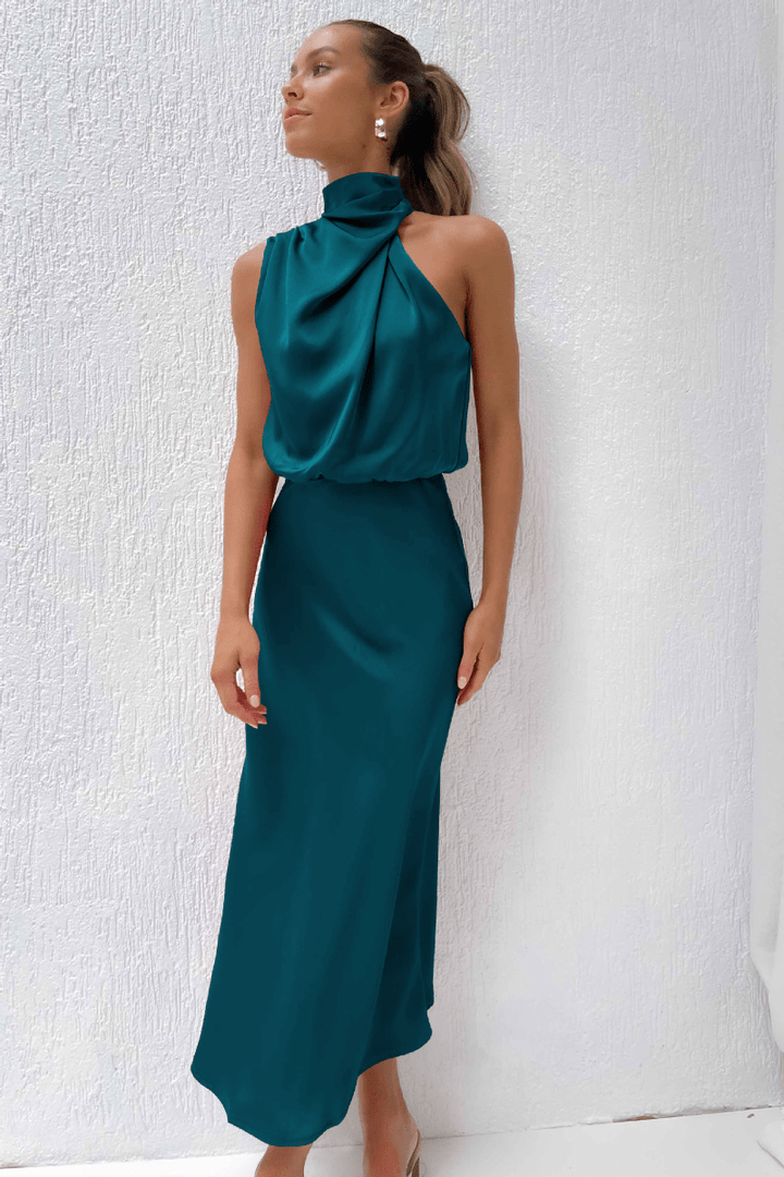 Elegantes One Shoulder Satin Minikleid mit verfeinertem Charme für Damen Mivona
