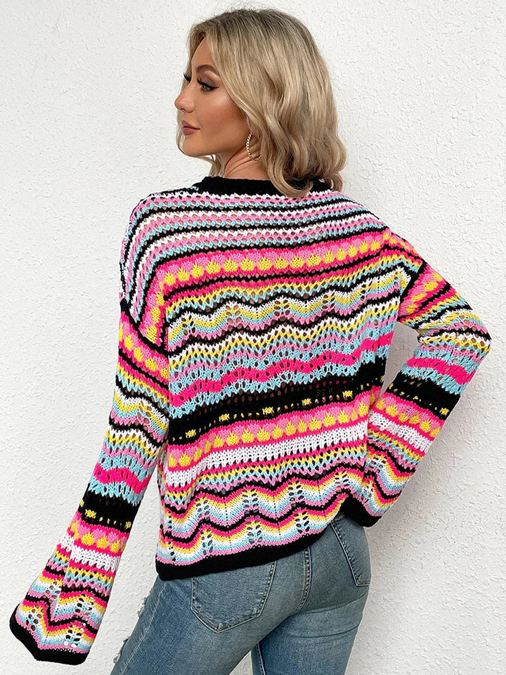 Eleganter Häkelpullover Für Zeitlosen Stil Und Komfort Für Frauen Mivona