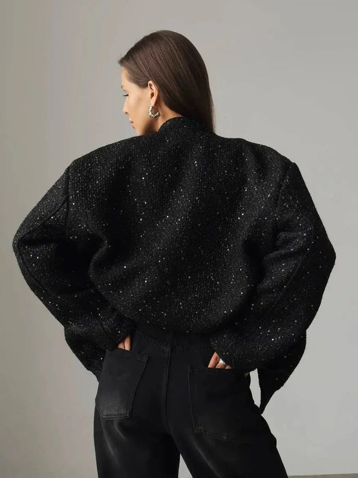 Blazer mit Glitzerfäden und edlem Strukturgewebe für Frauen Mivona