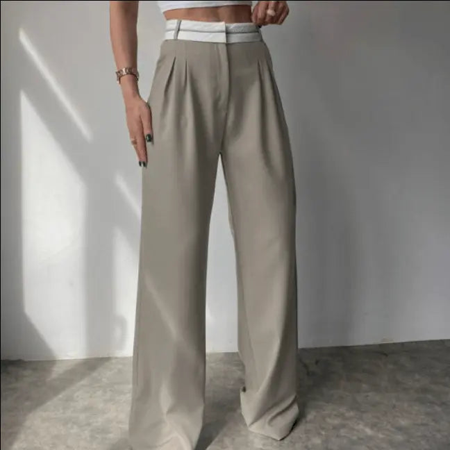 Modische Hochtaillierte Gerade Hose Für Frauen Mivona