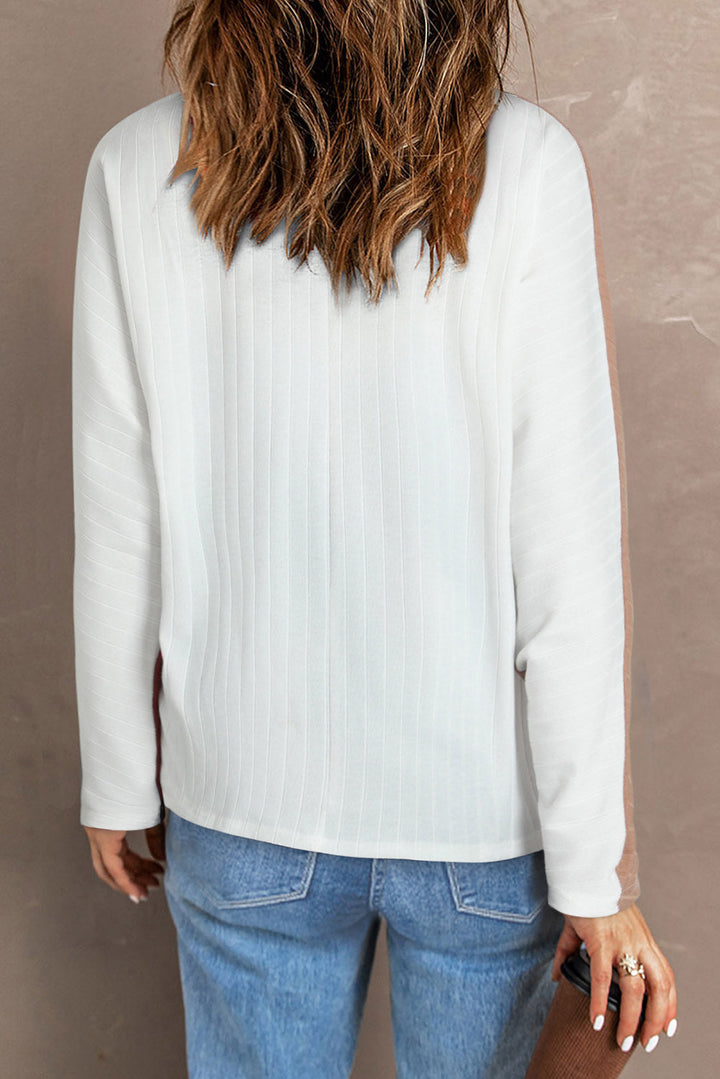 Pullover Mit Farbblock-Design Und Dolman-Ärmeln Für Frauen Mivona