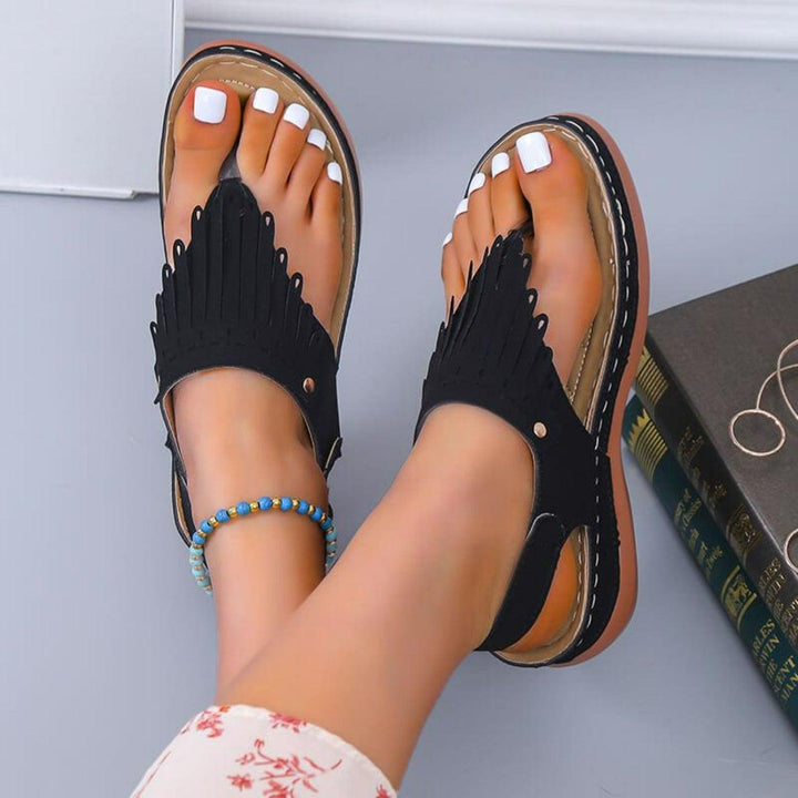 Sandalen mit Quasten für den Sommer für Frauen Mivona