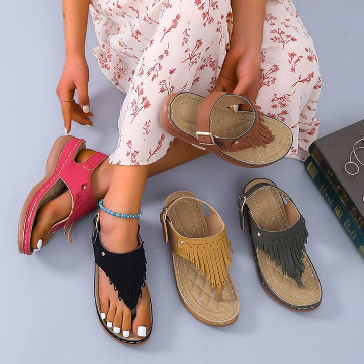 Sandalen mit Quasten für den Sommer für Frauen Mivona