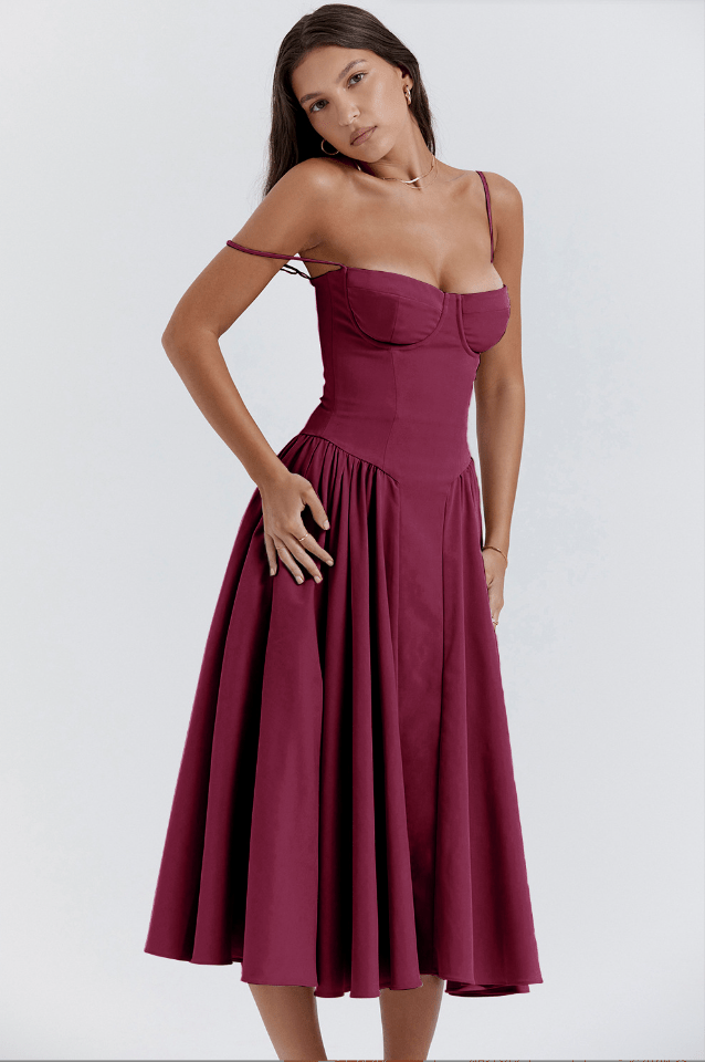 Elegantes Kleid mit attraktivem Korsett-Look Für Frauen Mivona