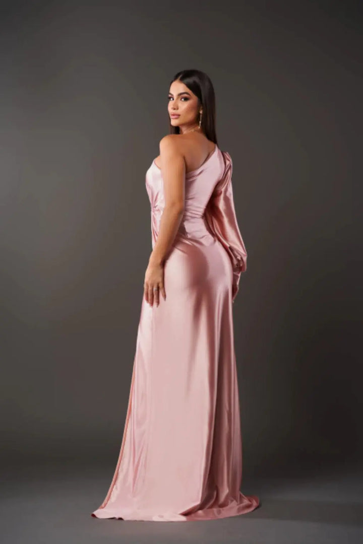 Elegantes One Shoulder Abendkleid mit Hohem Schlitz für Frauen Mivona