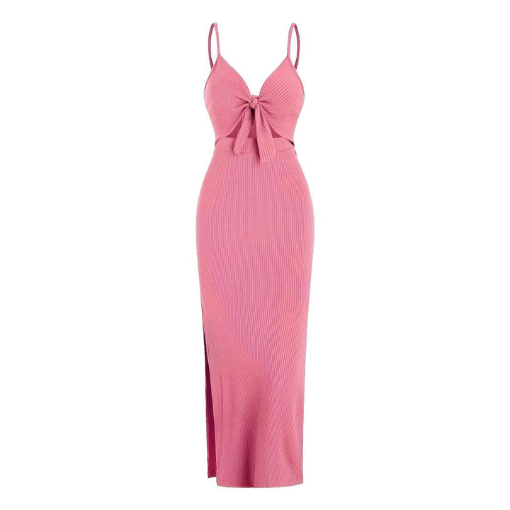 Elegantes Schlitzkleid mit luxuriösem Stretch Mesh für Frauen