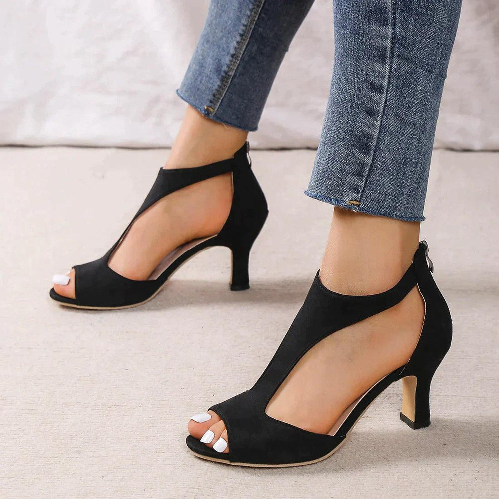 High Heels mit Cut-Outs und offener Zehenpartie für Frauen Mivona