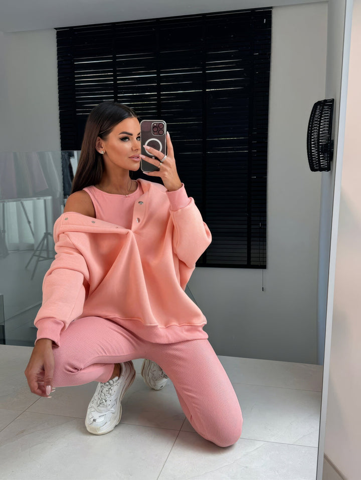 3-teiliges Gemütliches Lounge-Set für Frauen Mivona