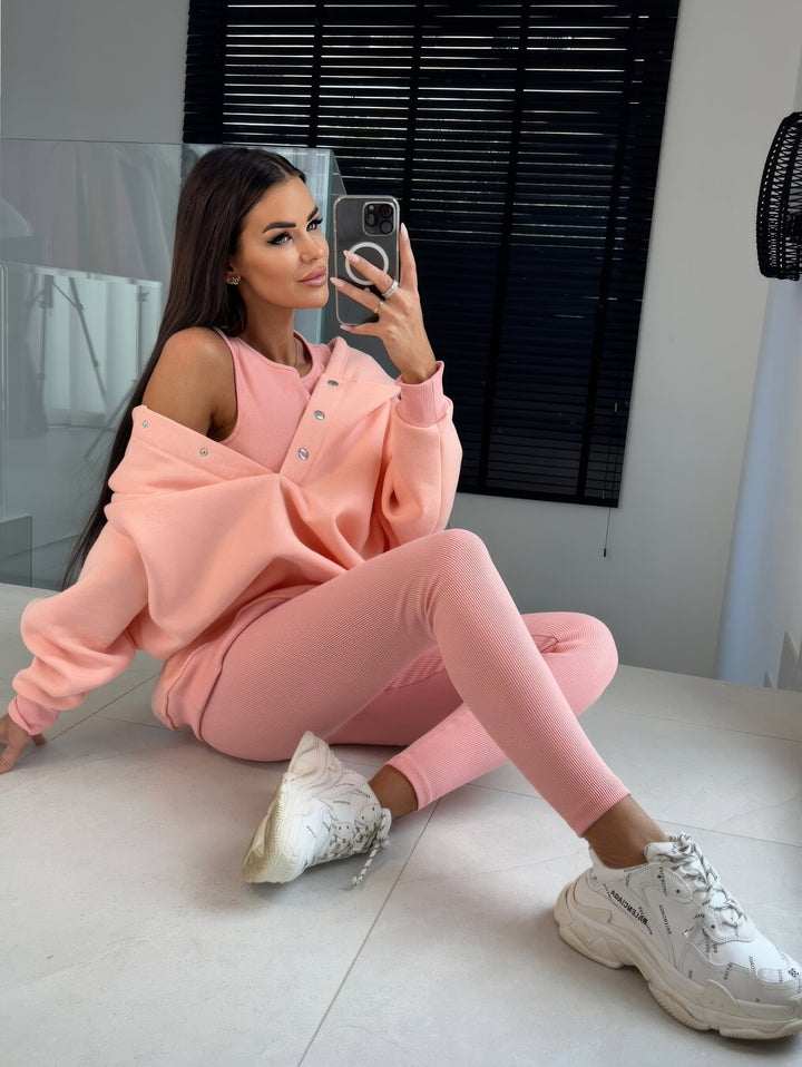 3-teiliges Gemütliches Lounge-Set für Frauen Mivona