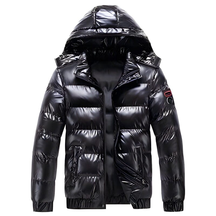 Herren Winter Steppjacke Mit Seitlichem Reißverschlusstaschen Design