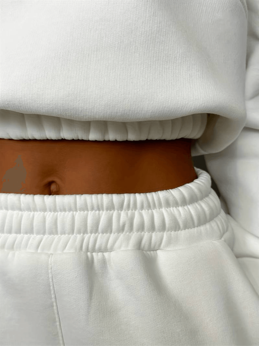 Bequemes Zip-Up-Sweatshirt und Jogginghosen-Set Für Frauen Mivona