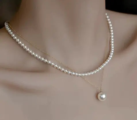 Paradise Perlen Set Halskette mit elegantem Glanz für Damen Mivona