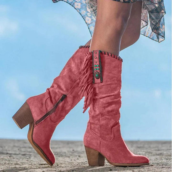 Stiefel im Old-West-Stil für Frauen Mivona