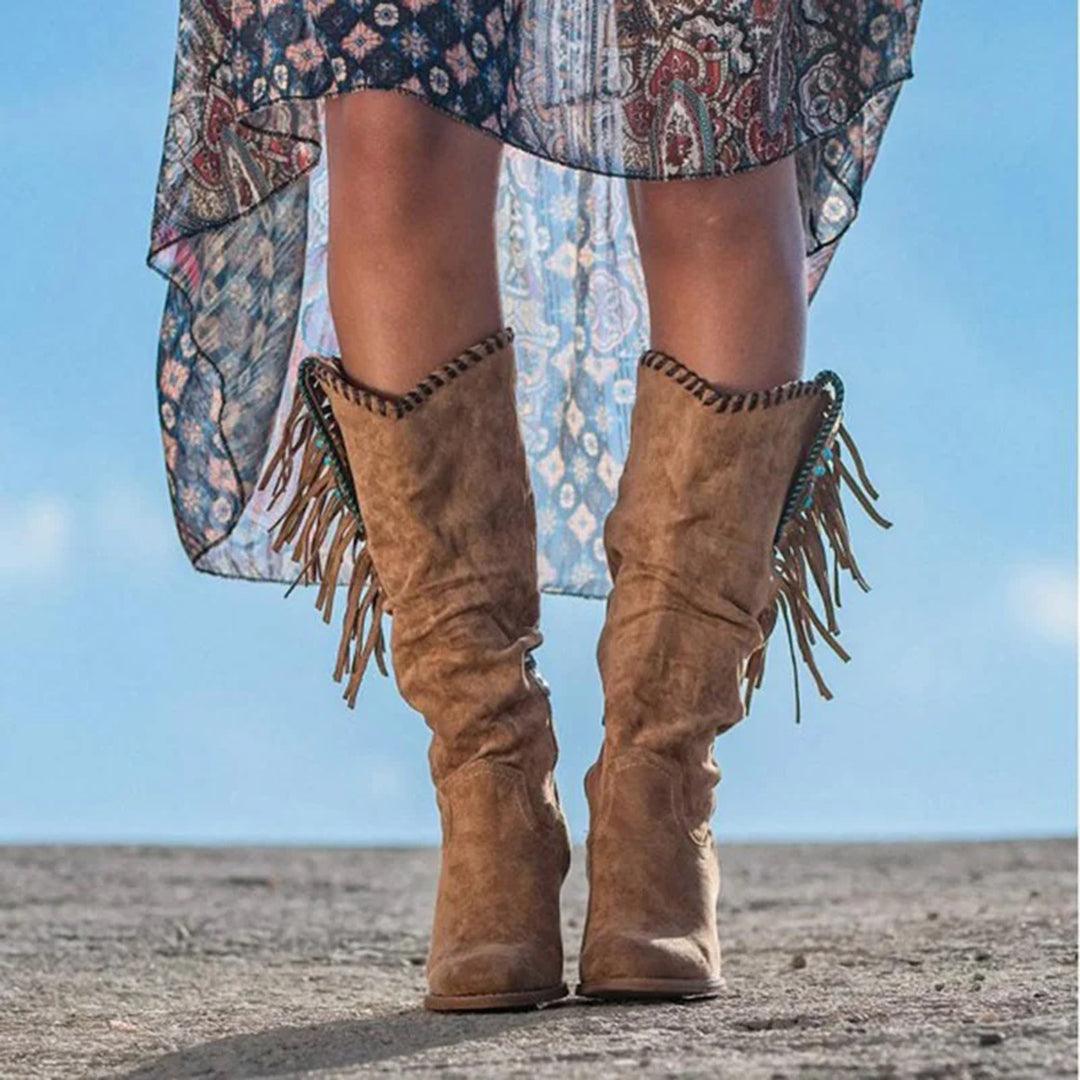 Stiefel im Old-West-Stil für Frauen Mivona