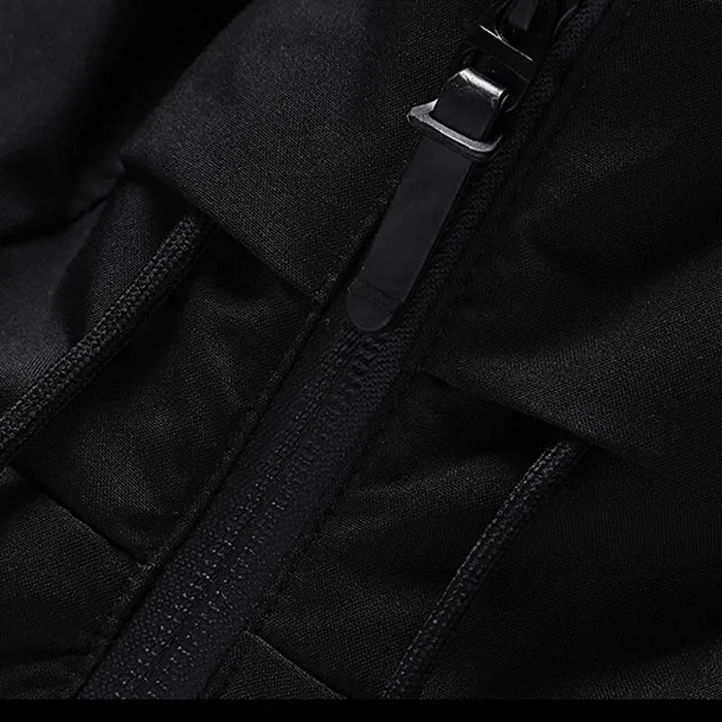 Herren Winterjacke Mit Kapuze Und Klassischem Reißverschluss Design