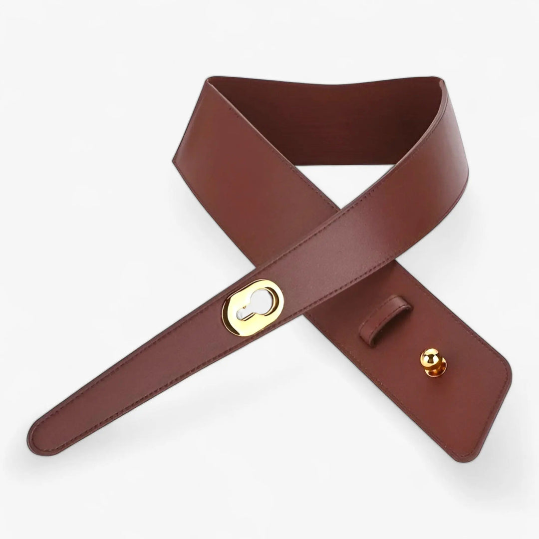 Breiter Gürtel mit eleganter Metallschnalle für Damen Mivona