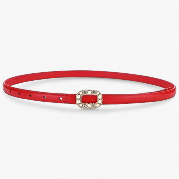 Eleganter Gürtel mit Perlen-Schnalle für Damen Mivona
