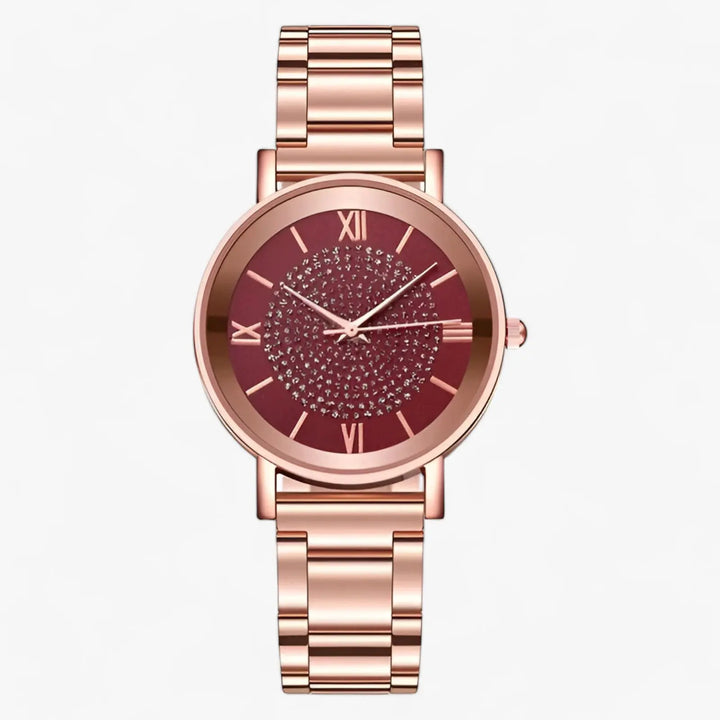 Luxuriöse Uhr mit Edelstahlarmband Für Frauen Mivona