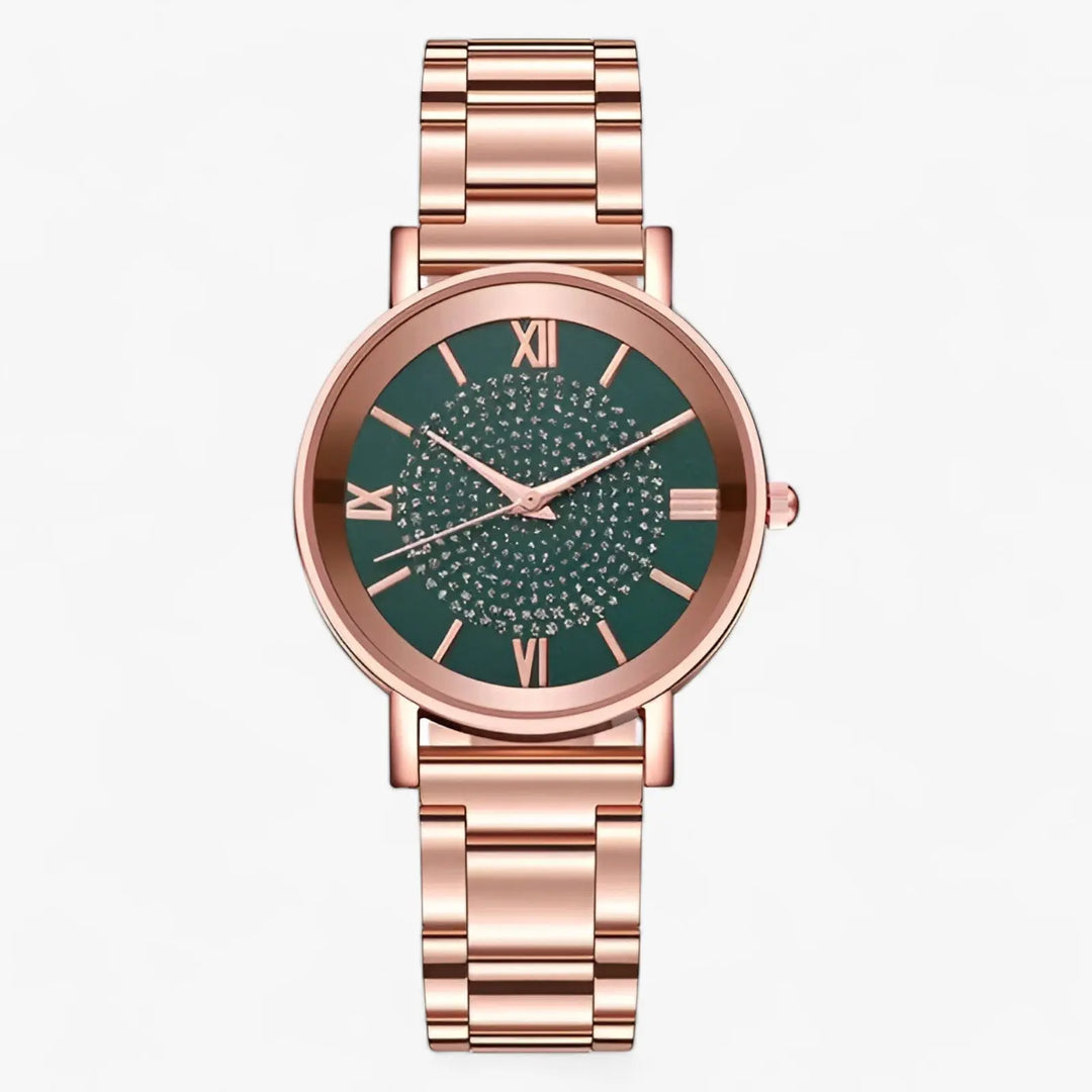 Luxuriöse Uhr mit Edelstahlarmband Für Frauen Mivona