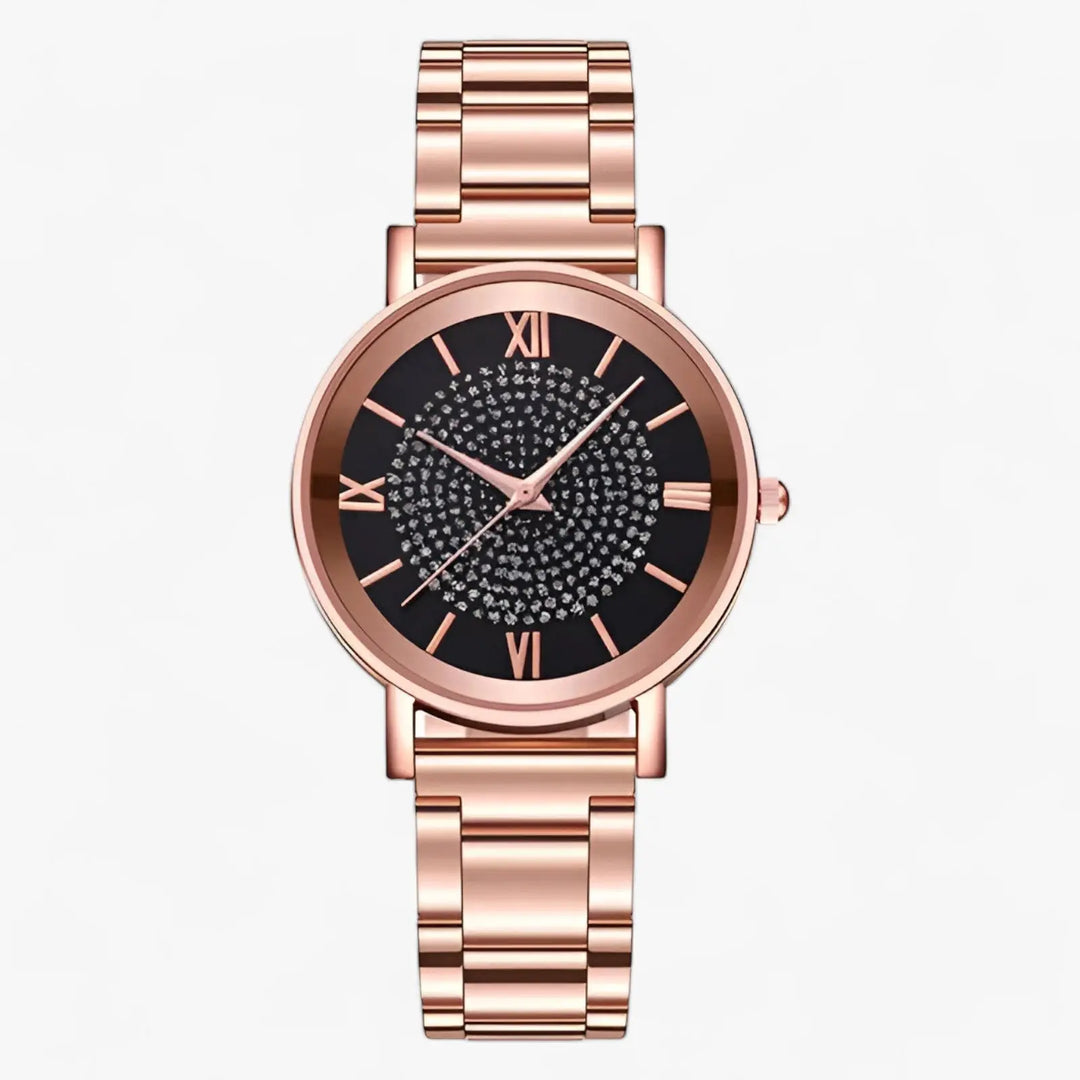 Luxuriöse Uhr mit Edelstahlarmband Für Frauen Mivona