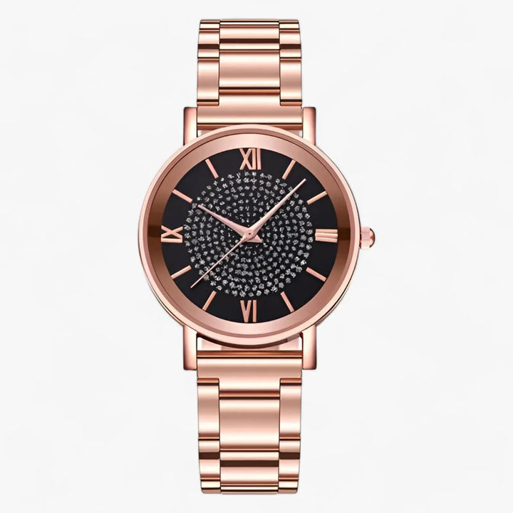 Luxuriöse Uhr mit Edelstahlarmband Für Frauen Mivona
