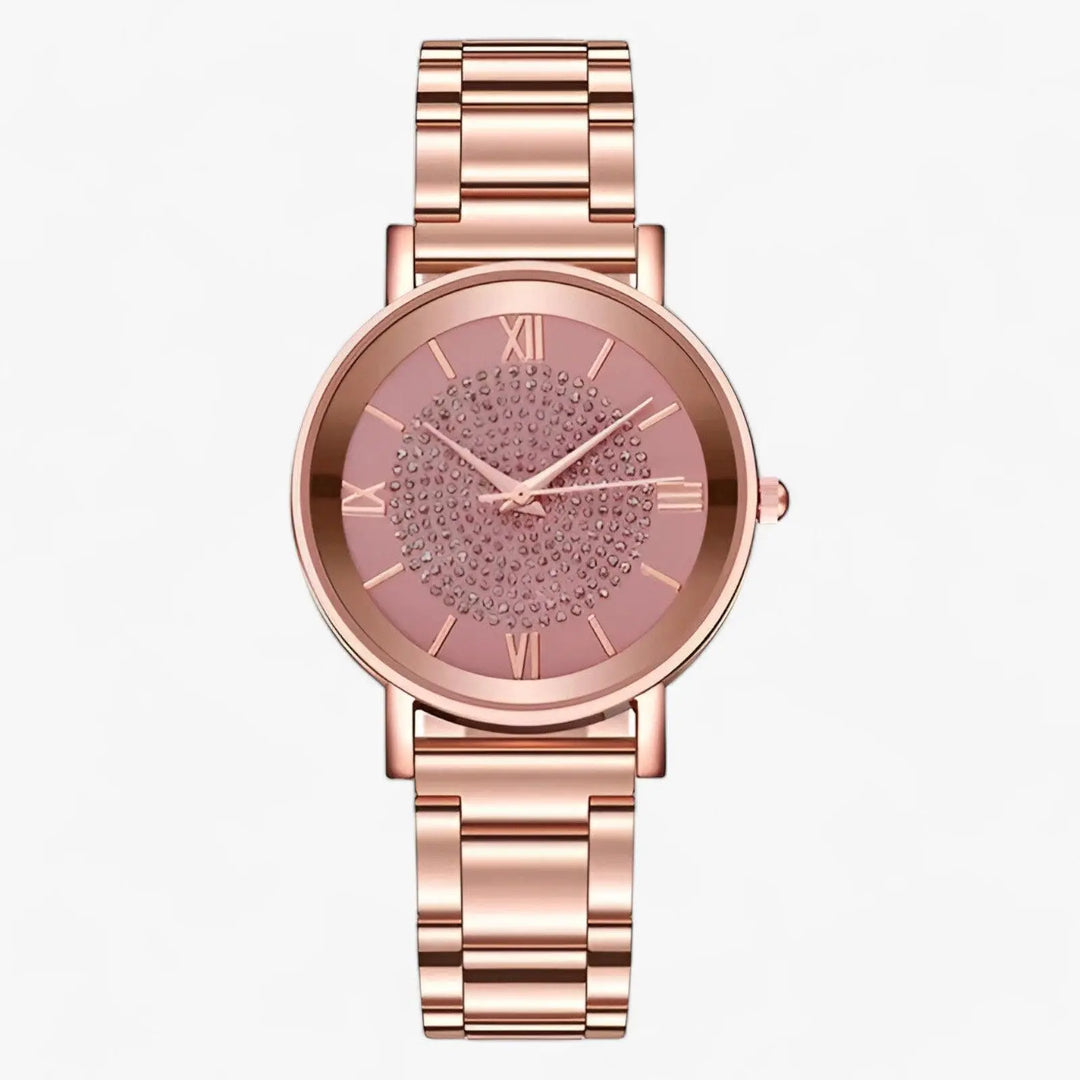 Luxuriöse Uhr mit Edelstahlarmband Für Frauen Mivona
