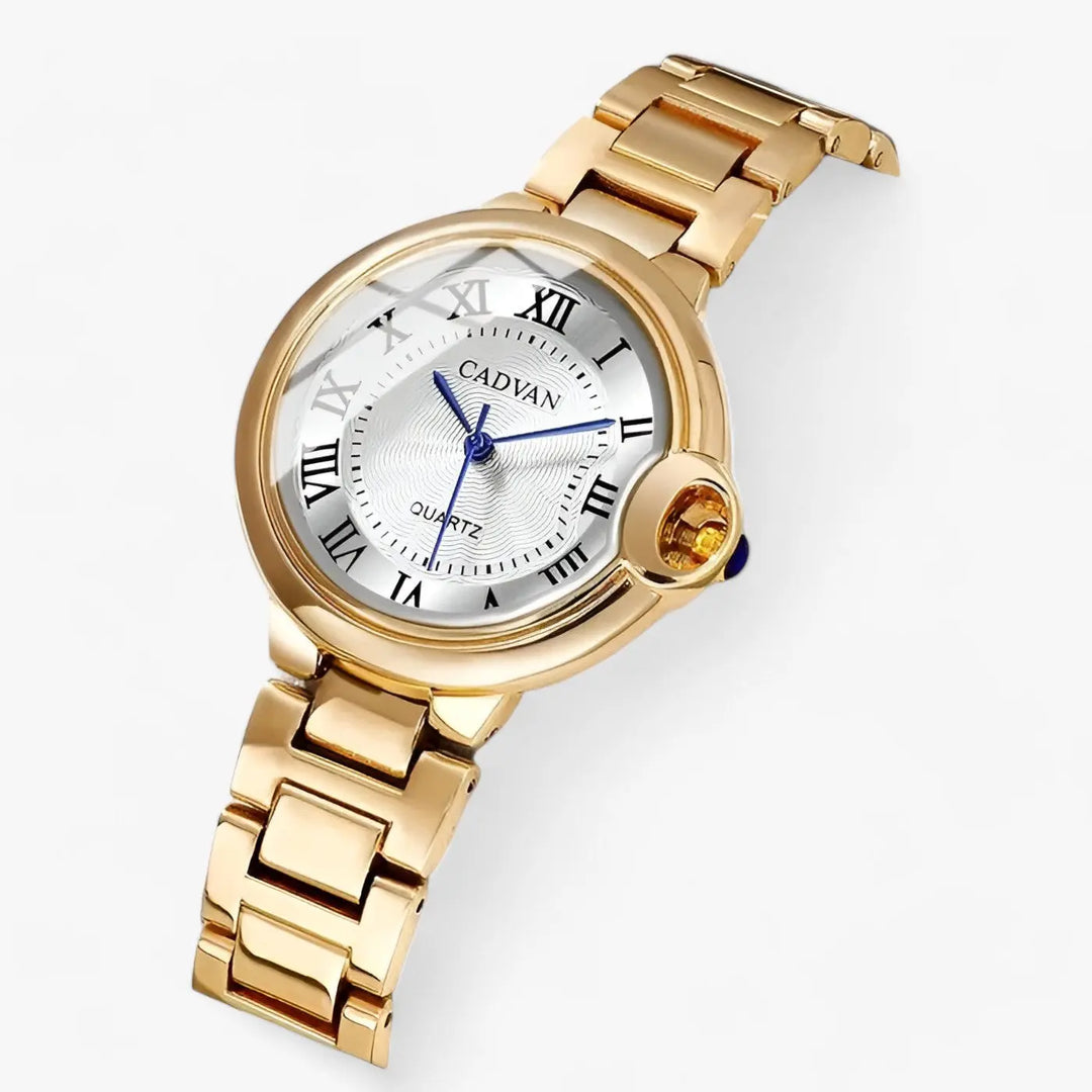 Runde Uhr mit Edelstahlarmband für Frauen Mivona