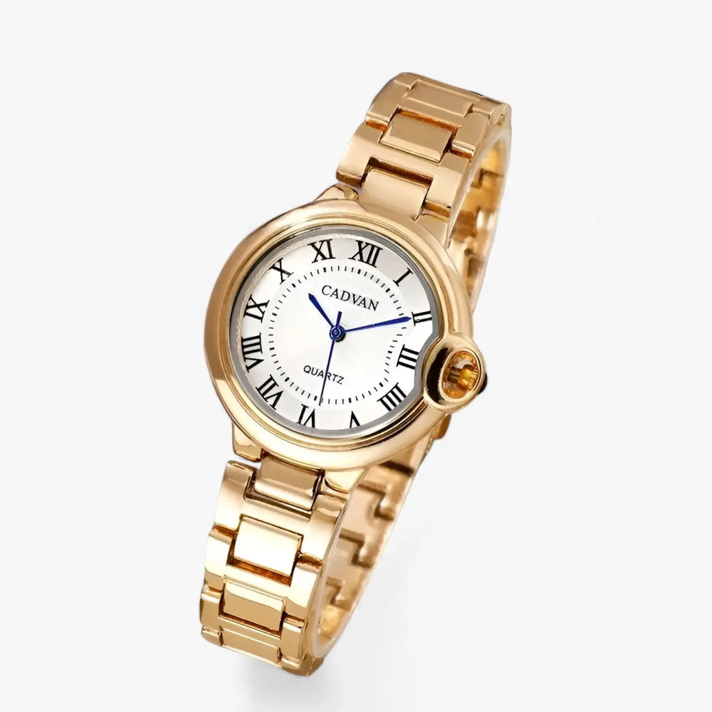 Runde Uhr mit Edelstahlarmband für Frauen Mivona