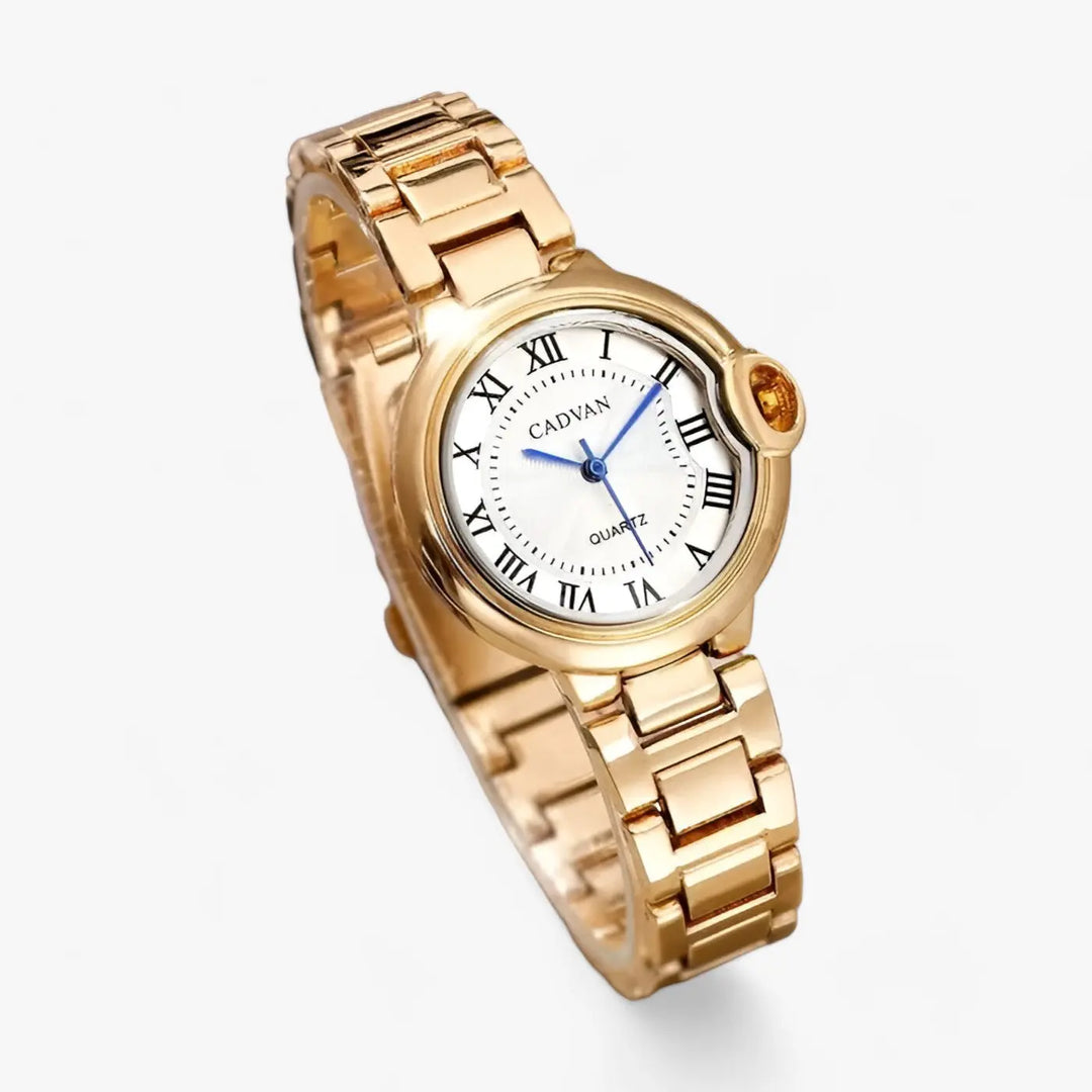Runde Uhr mit Edelstahlarmband für Frauen Mivona