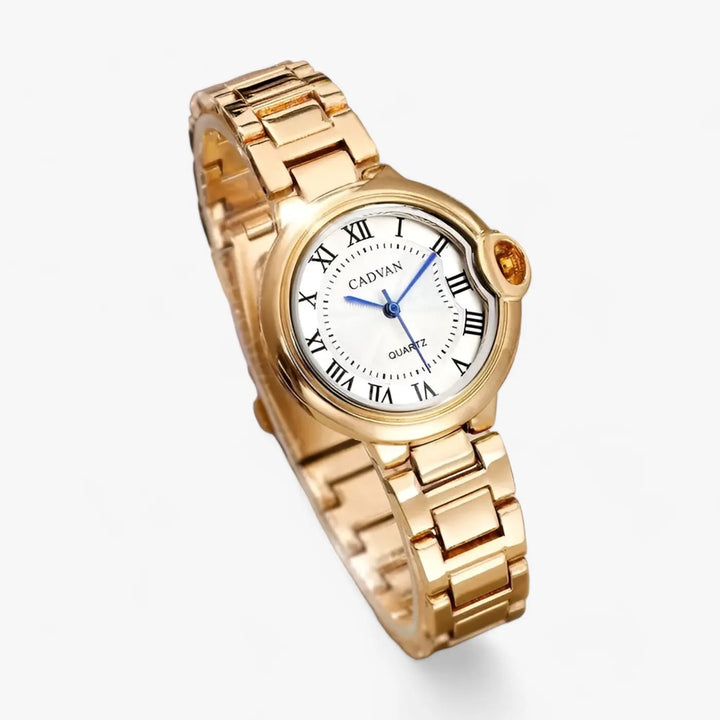 Runde Uhr mit Edelstahlarmband für Frauen Mivona