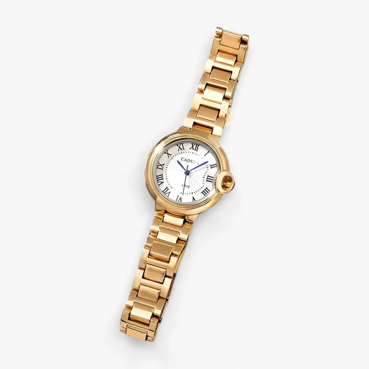 Runde Uhr mit Edelstahlarmband für Frauen Mivona