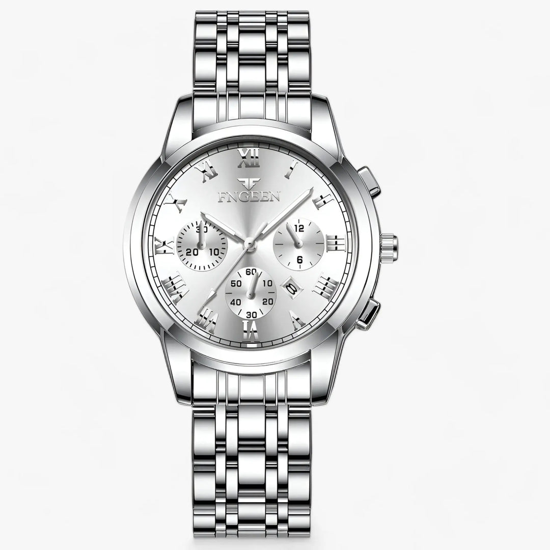 Präzise Runde Edelstahl Uhr Für Frauen Mivona