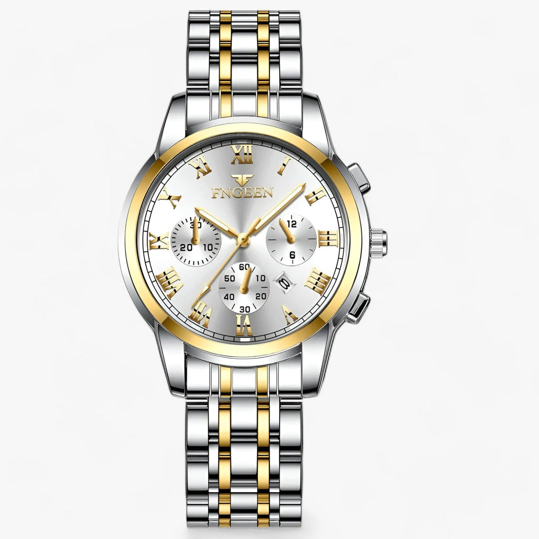 Präzise Runde Edelstahl Uhr Für Frauen Mivona