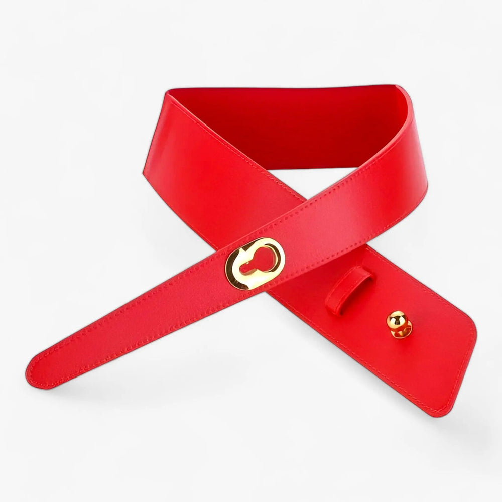 Breiter Gürtel mit eleganter Metallschnalle für Damen Mivona