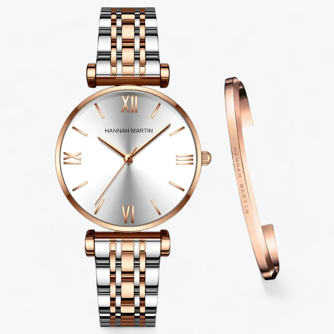 Edelstahluhr mit elegantem Design für Frauen Mivona