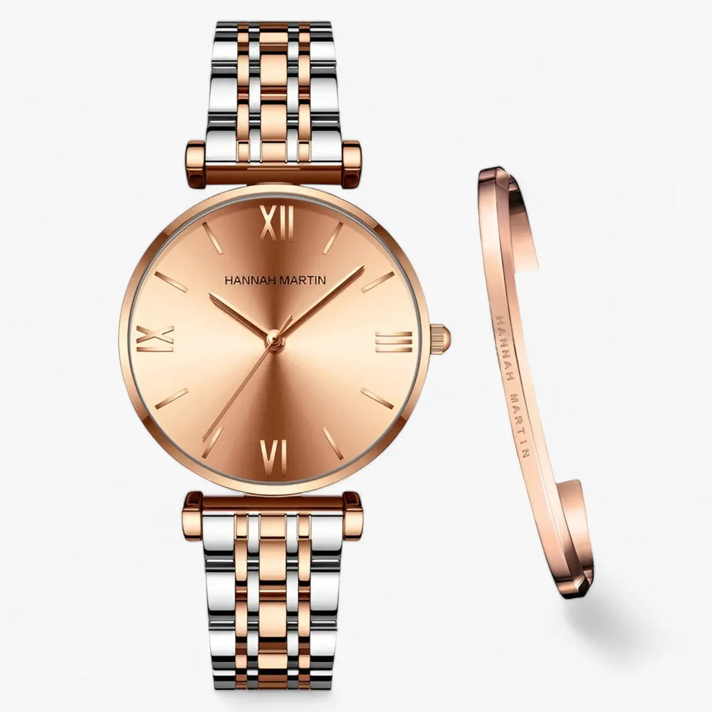 Edelstahluhr mit elegantem Design für Frauen Mivona
