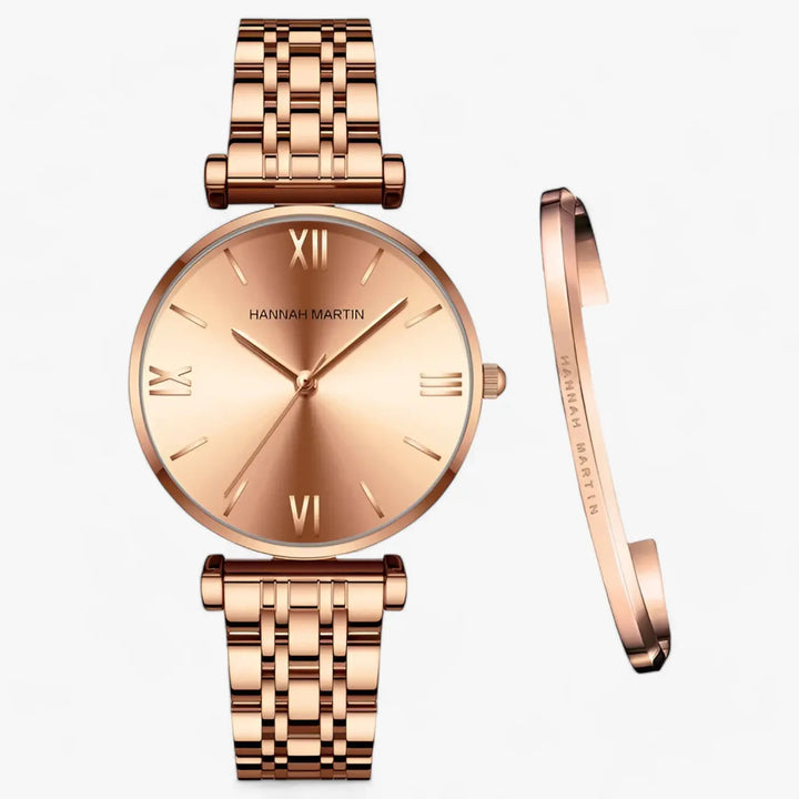 Edelstahluhr mit elegantem Design für Frauen Mivona