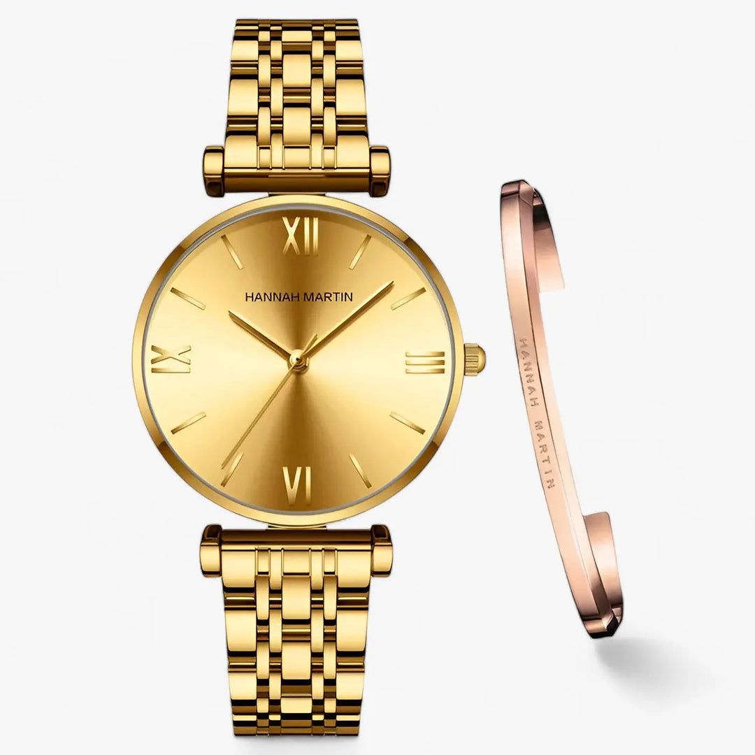 Edelstahluhr mit elegantem Design für Frauen Mivona