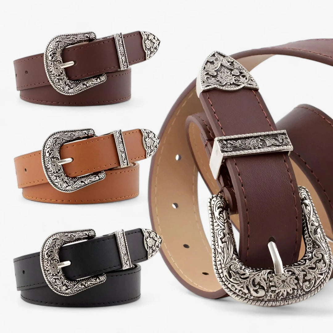 Western Ledergürtel Vintage Stil & Langlebiges Design Für Frauen Mivona